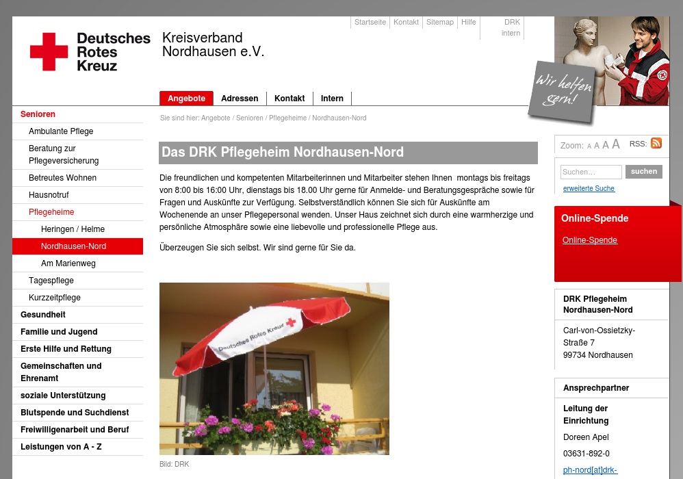 DRK Kreisverband Nordhausen e.V. Pflegeheim Nordhausen