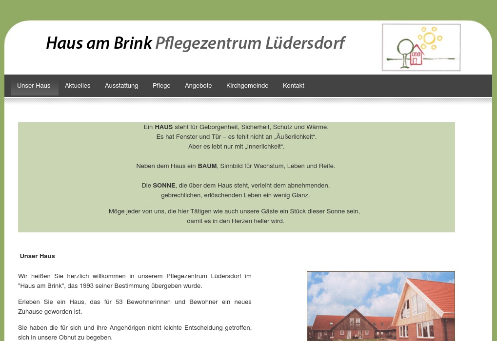 "Haus am Brink" Pflegezentrum Lüdersdorf GmbH & Co KG Birgit und Michael Händel