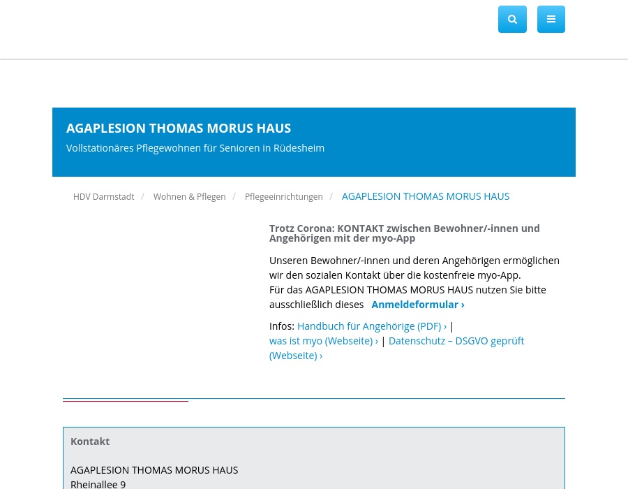 AGAPLESION gAG Thomas Morus Haus
