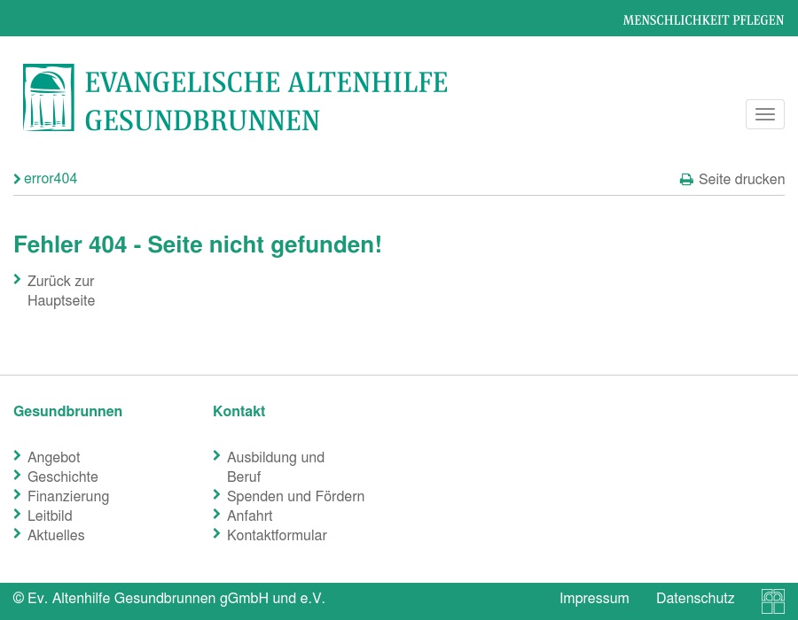 Ev. Altenhilfe Gesundbrunnen gGmbH Hofgeismar Ev AHZ Ahnatal-Heckershausen