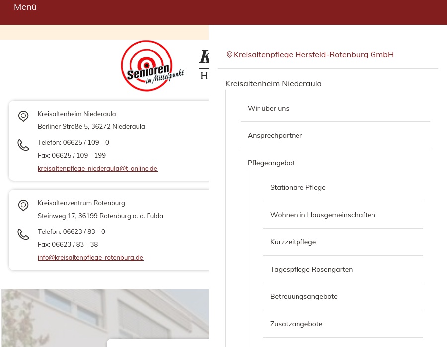 Kreisaltenpflege Hersfeld-Rotenburg GmbH Kreisaltenheim Niederaula