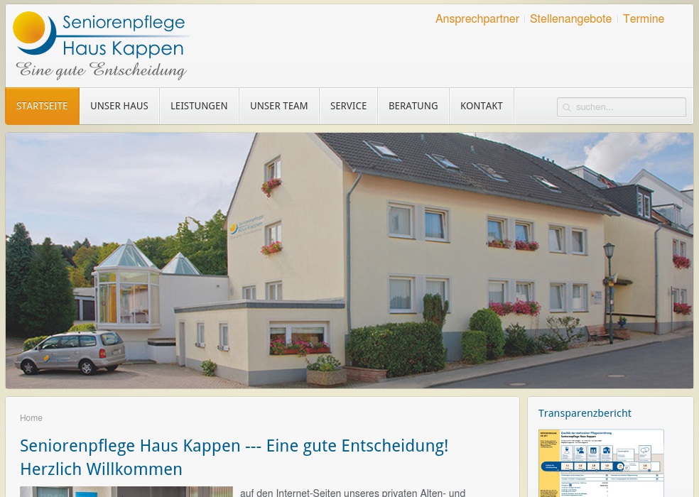 Seniorenpflege Haus Kappen
