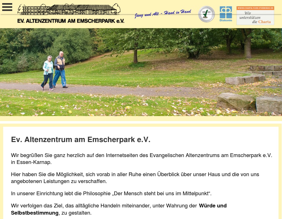 Ev. Altenzentrum am Emscherpark e.V. -Altbautrakt- + Neubautrakt