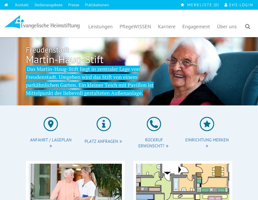 Evang. Heimstiftung GmbH Martin-Haug-Stift Alten- und Pflegeheim