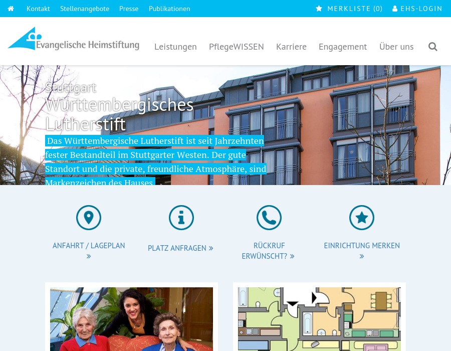 Evang. Heimstiftung GmbH Württ. Lutherstift Altenpflegeheim
