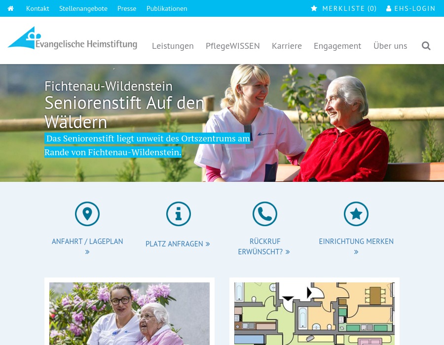 Evangelische Heimstiftung Württemberg GmbH Seniorenstift "Auf den Wäldern"