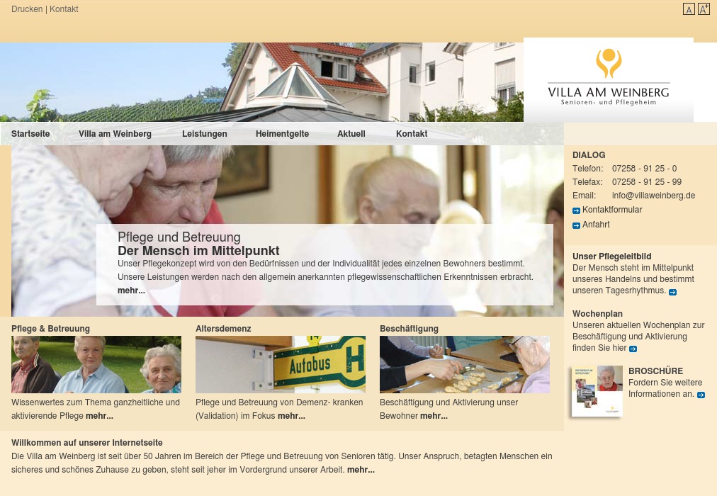 Villa am Weinberg GmbH Alten- und Pflegeheim