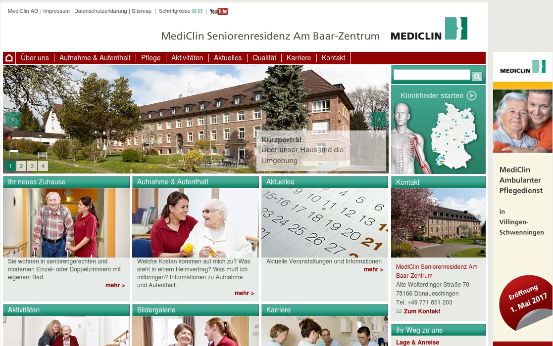 MediClin Pflege GmbH Seniorenresidenz Am Baar-Zentrum