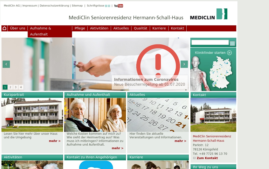 MediClin Pflege GmbH Seniorenresidenz Hermann-Schall-Haus