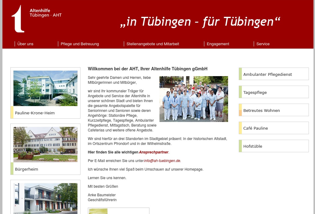 Altenhilfe Tübingen gGmbH Bürgerheim