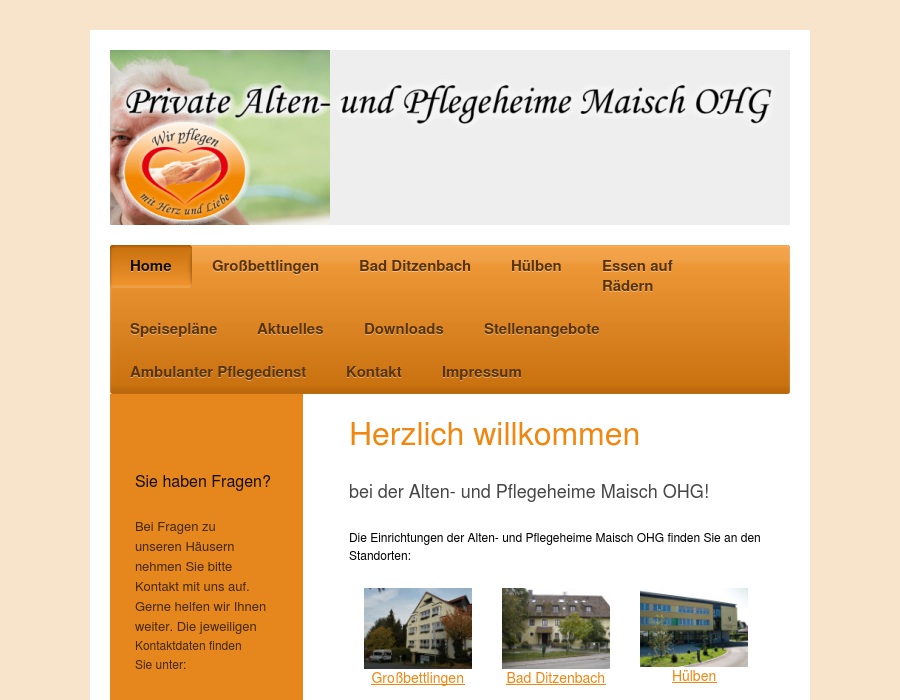 Private Alten- und Pflegeheime Maisch GmbH Haus Bad Ditzenbach
