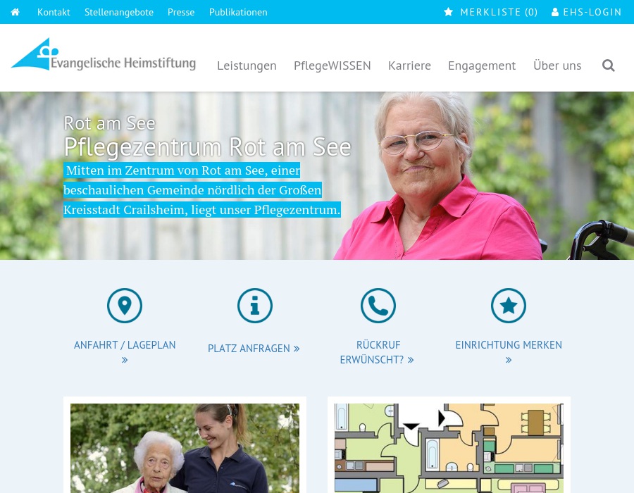 Evangelische Heimstiftung Württemberg GmbH Pflegezentrum Rot am See