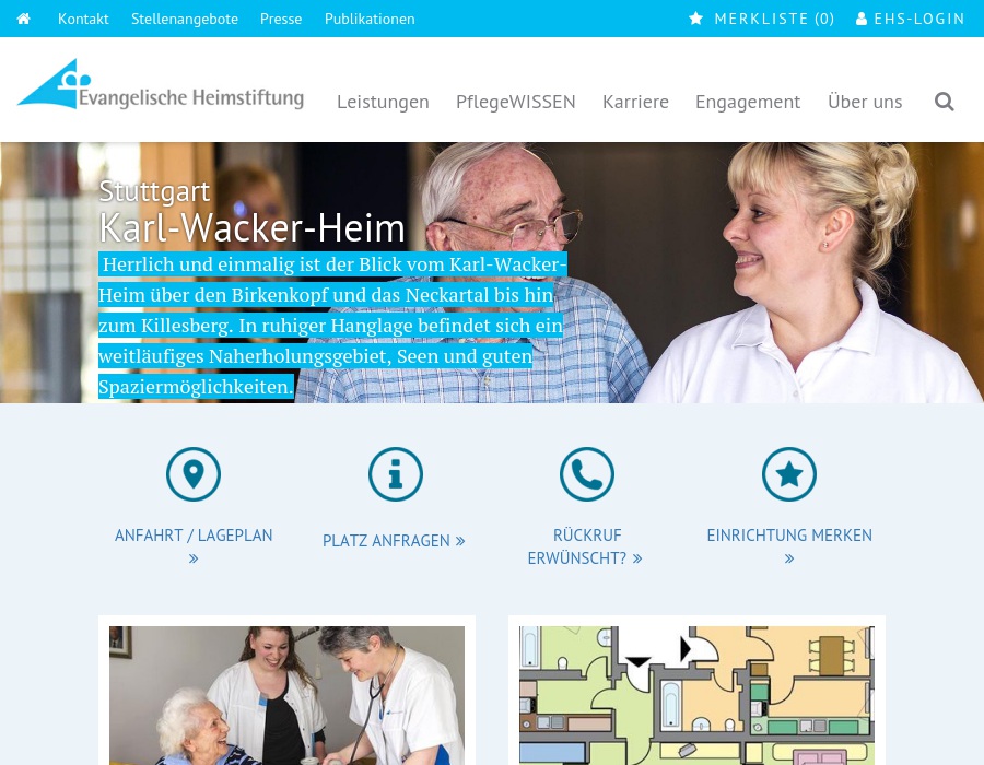 Evang. Heimstiftung GmbH Karl-Wacker-Heim Alten- und Pflegeheim