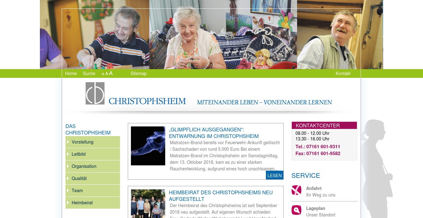 Christophsheim GmbH Betreuung und Pflege