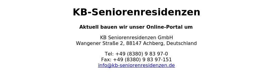 Senioren Residenz Esseratsweiler