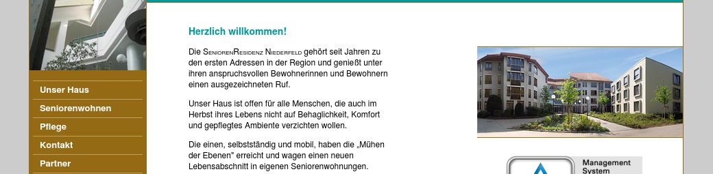 Seniorenresidenz Niederfeld GmbH Alten- und Pflegeheim