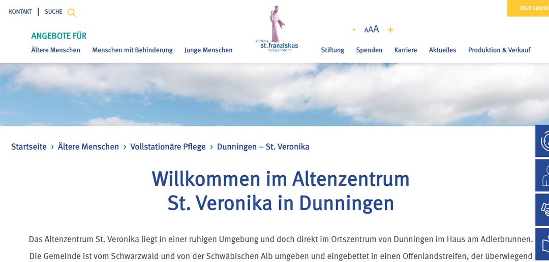 Pflegeheim St. Veronika Stiftung St. Franziskus