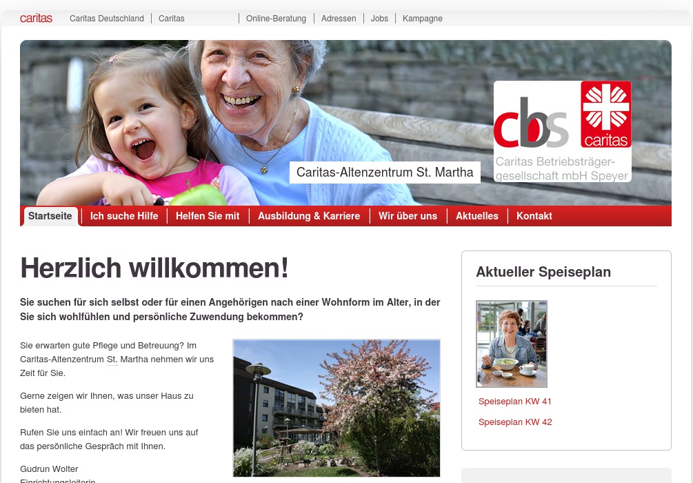 CBS Caritas Betriebsträger- gesellschaft mbH Speyer St. Martha Alten- und Pflegeheim