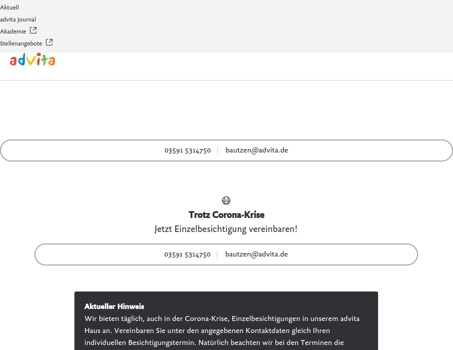 advita Pflegedienst GmbH  Tagespflege am Burglehn