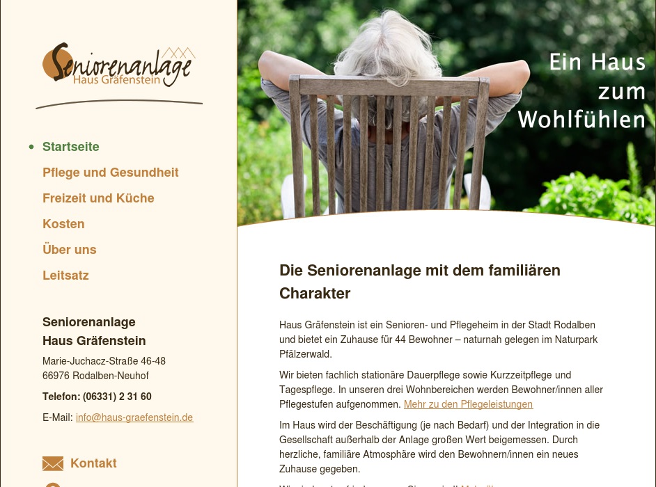 Haus Gräfenstein Brigitte Meyer Seniorenanlage