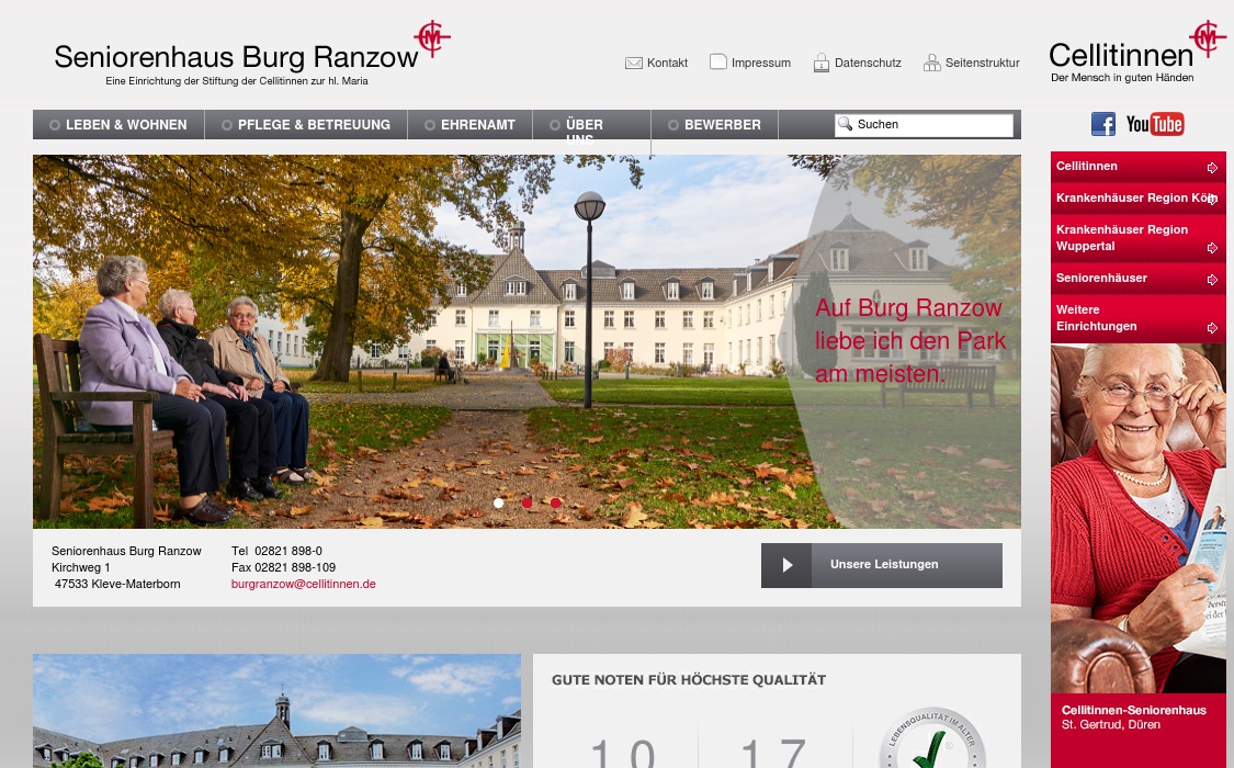 Seniorenhaus Burg Ranzow - Kurzzeitpflege -