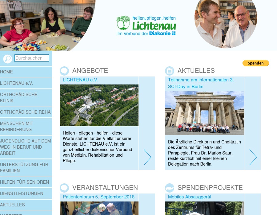 Lichtenau e.V. Pflegezentrum Fürstenhagen Alten- und Kurzzeitpflege Stationäre Pflegeeinrichtung