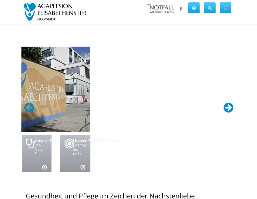 AGAPLESION ELISABETHENSTIFT gemeinnützige GmbH Wohnen & Pflegen Vollstationäre Dauerpflege