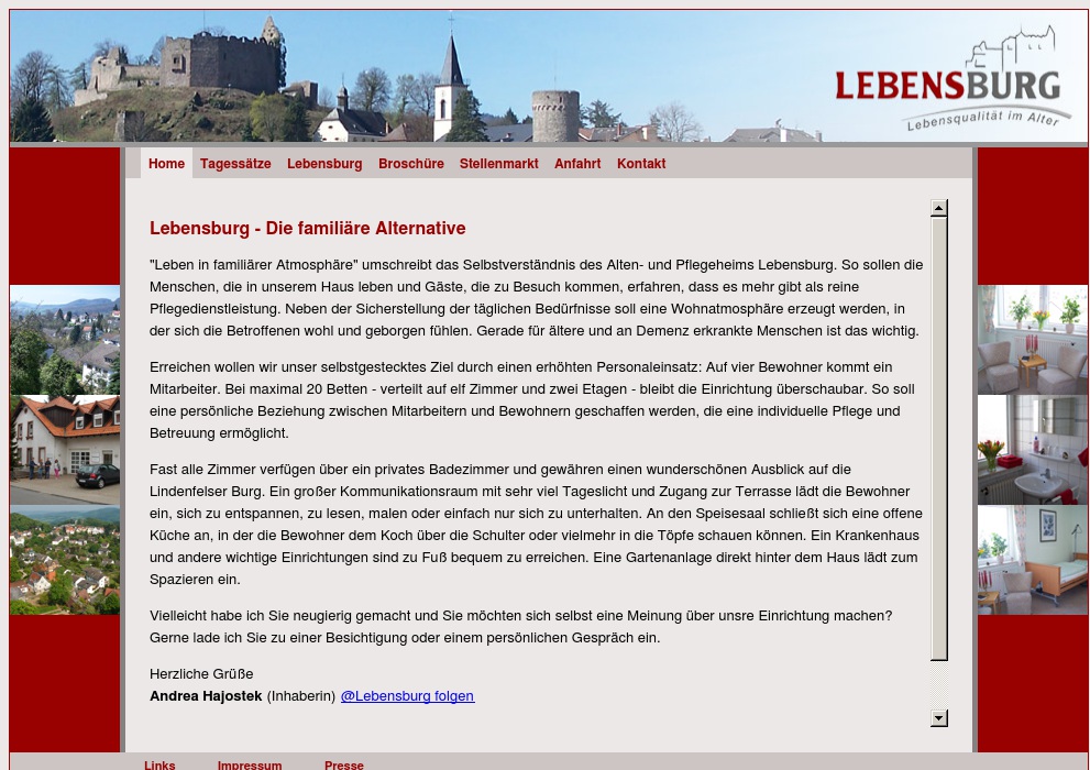 Lebensburg GmbH & Co. KG Familiäres Pflegeheim