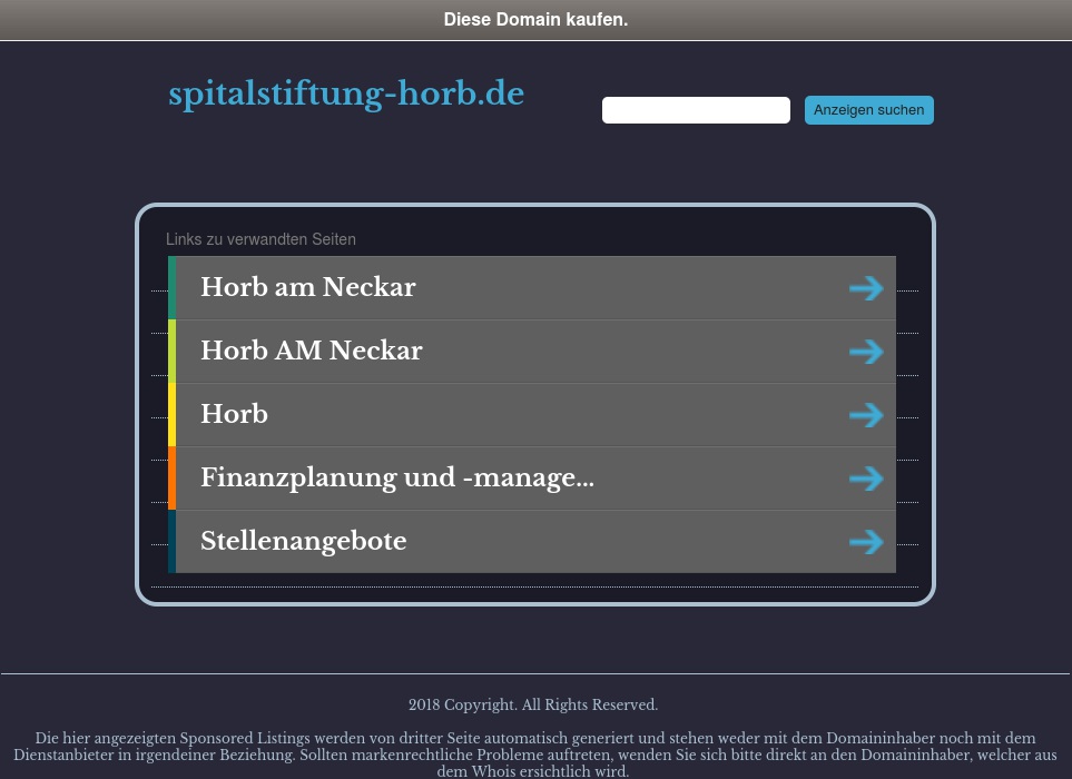 Katholische Spitalstiftung Altenpflegeheim Bischof Sproll