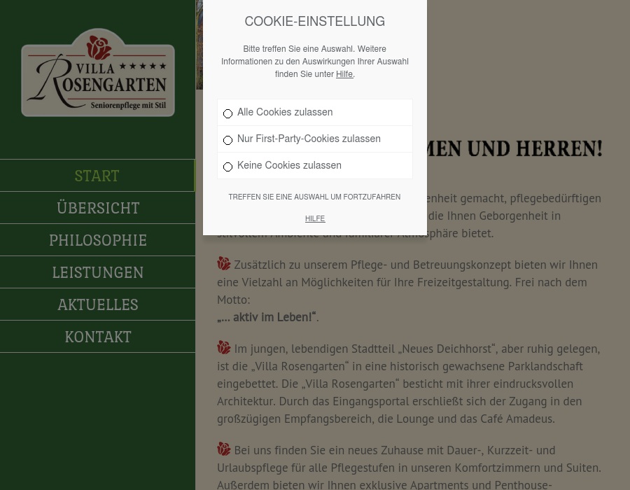 Villa Rosengarten GmbH & Co. KG Pflegeheim