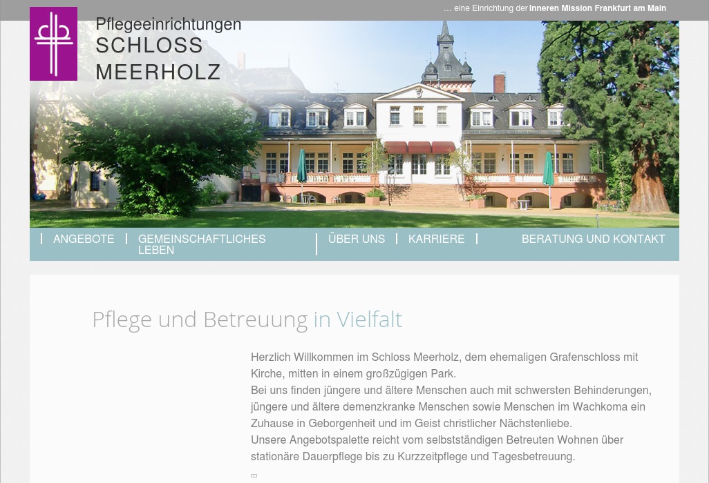 Pflegeeinrichtungen Schloss Meerholz Bereich Wachkoma Phase F