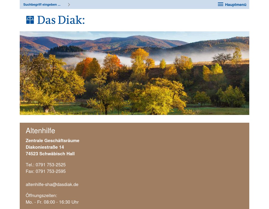 Diak Pflegezentrum Weikersheim gGmbH Lene-Hofmann-Haus Alten- und Pflegeheim