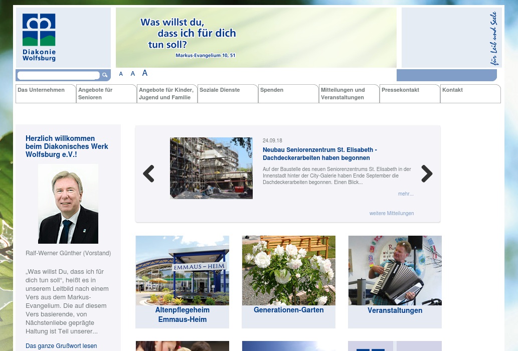 Diakonisches Werk Wolfsburg e.V. Hanns-Lilje-Heim Tagespflege