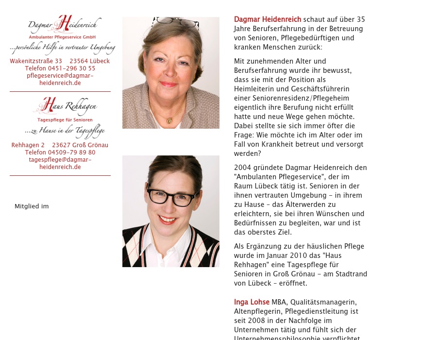 Haus Rehagen - Tagespflege für Senioren