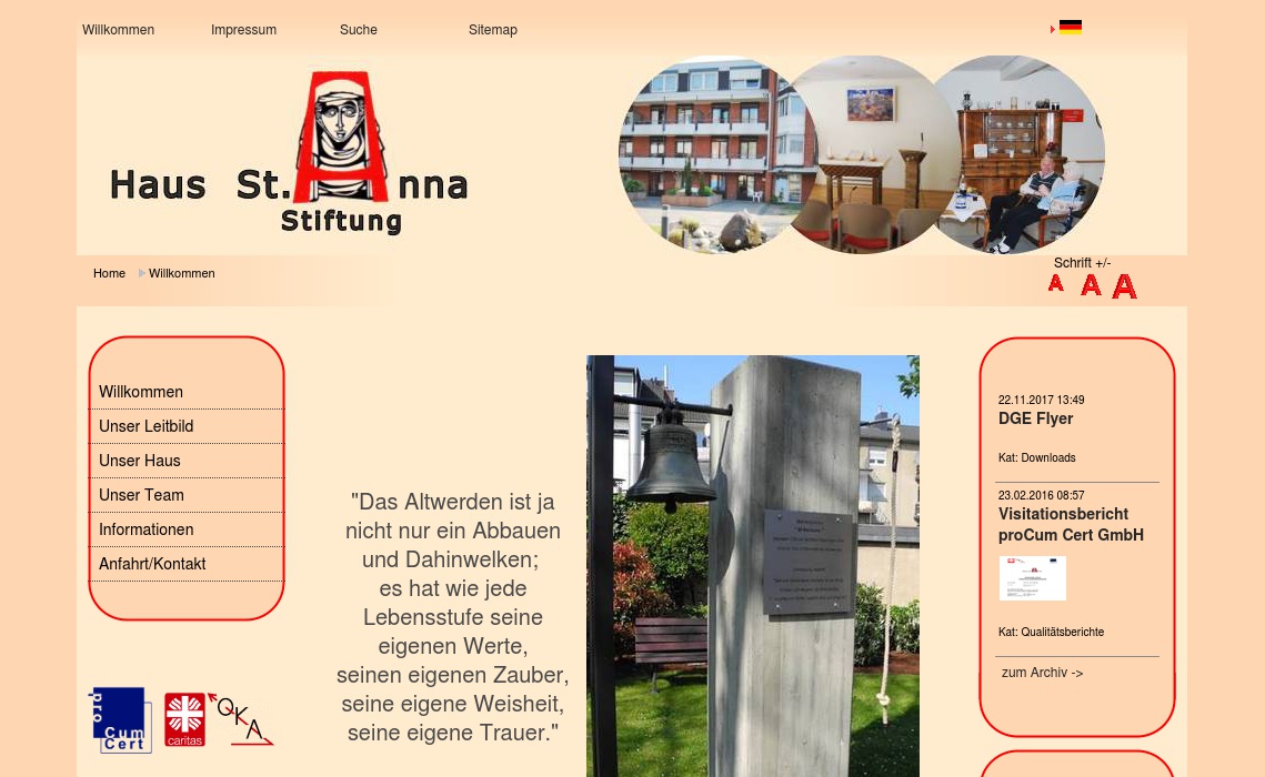 ☎ Haus St. Anna Stiftung Seniorenheim in Düren