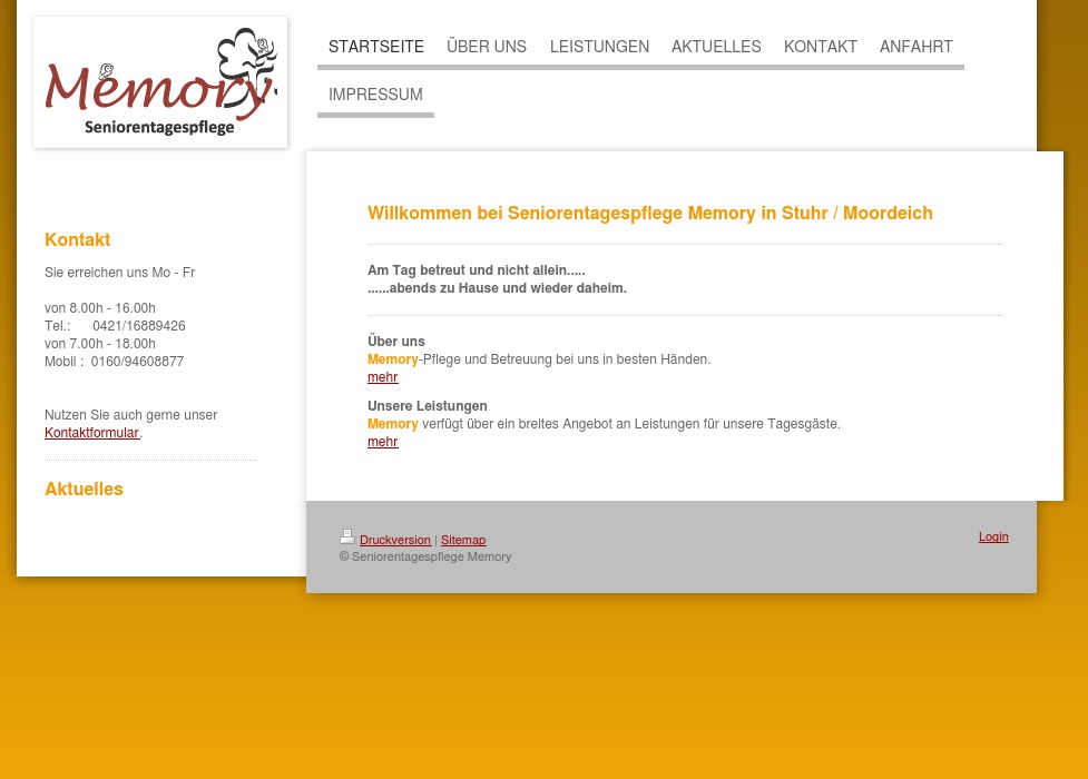Memory - Seniorentagespflege