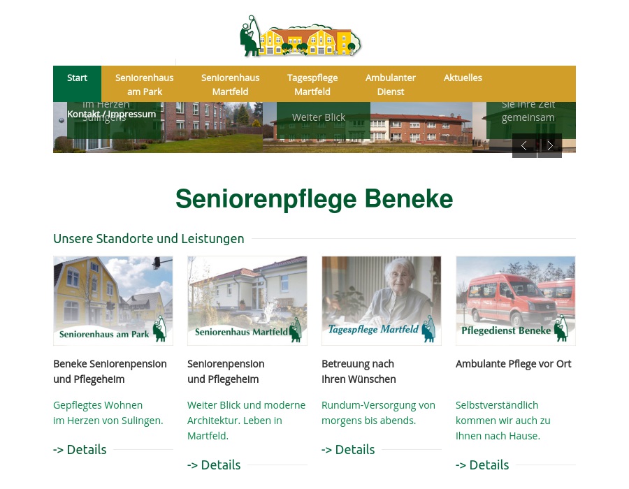 Seniorenpflege Beneke GmbH Seniorenhaus Martfeld