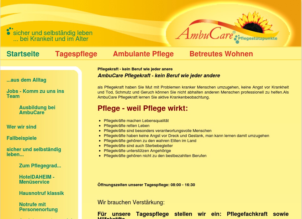 AmbuCare-Pflegestützpunkte U. Kottsiepe R. Schwenk Ambulante Krankenpflege