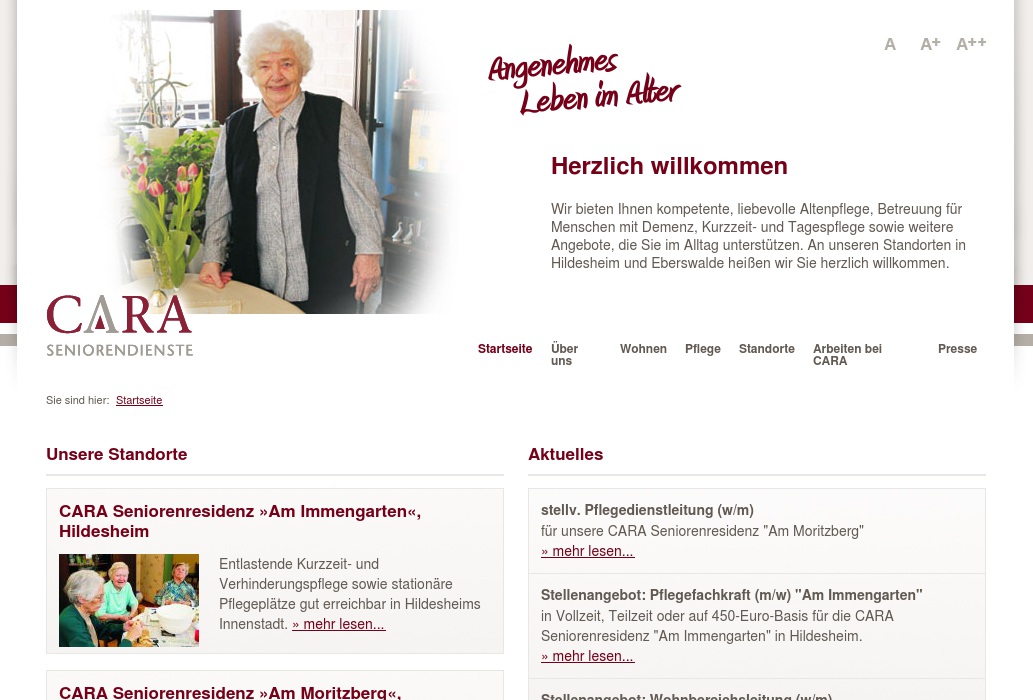 CARA Seniorenresidenz "Am Immengarten" Betriebsgesellschaft mbH Kurzzeitpflege