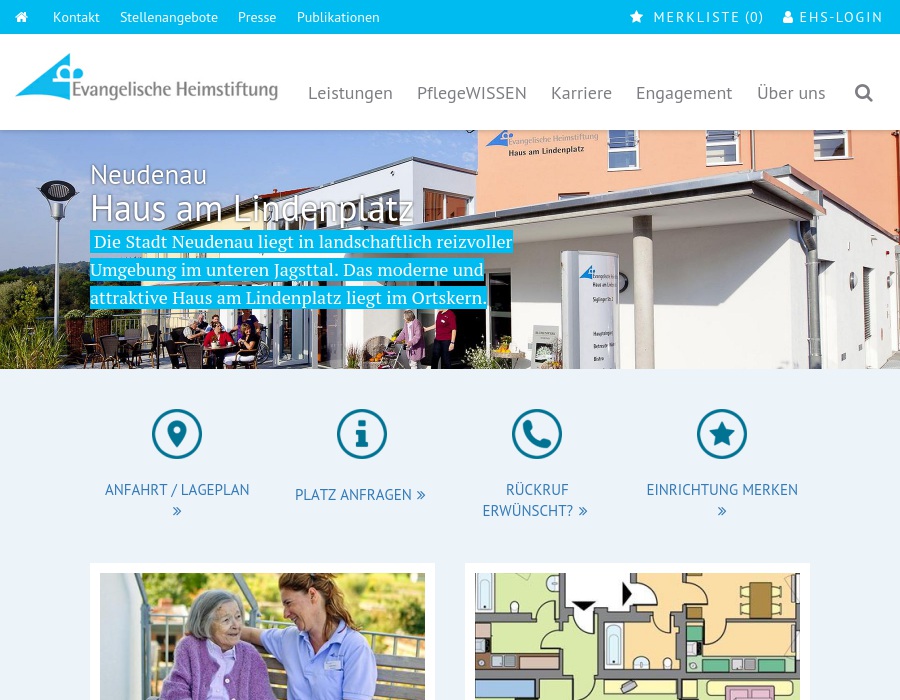Evangelische Heimstiftung Württemberg GmbH Haus am Lindenplatz Pflegeheim