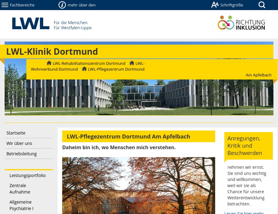 LWL- Pflegezentrum Dortmund "Am Apfelbach"