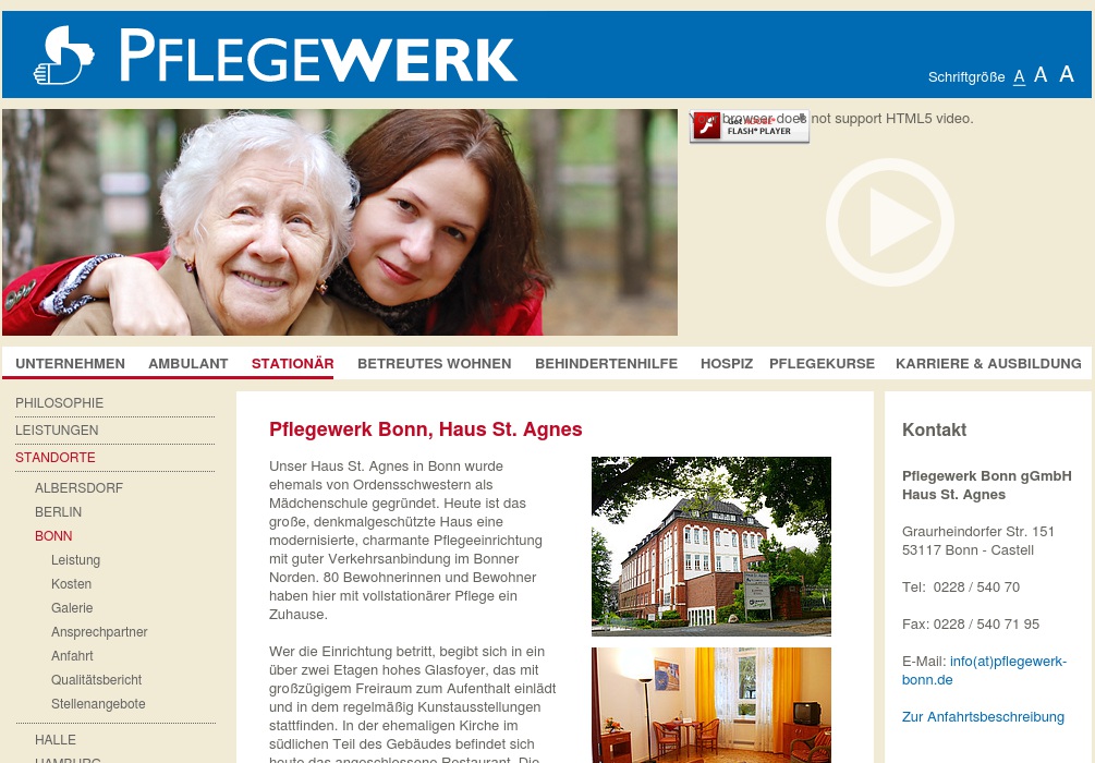 Pflegewerk Bonn gGmbH Haus St. Agnes