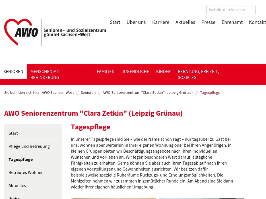 AWO Seniorenzentrum  "Clara Zetkin" Tagespflege