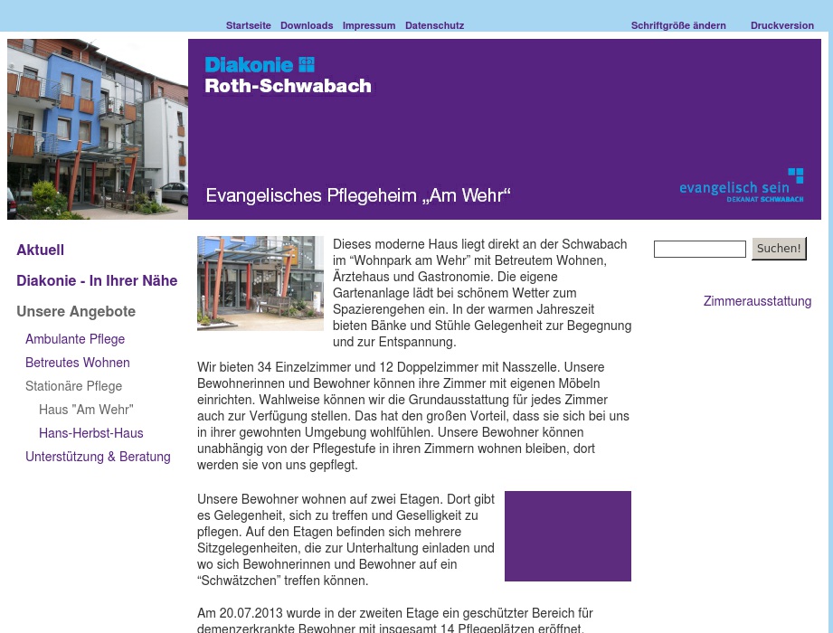 Evangelisches Pflegeheim "Am Wehr"