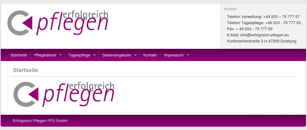 Erfolgreich-Pflegen Tagespflege