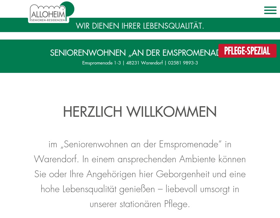 Seniorenwohnen an der Emspromenade