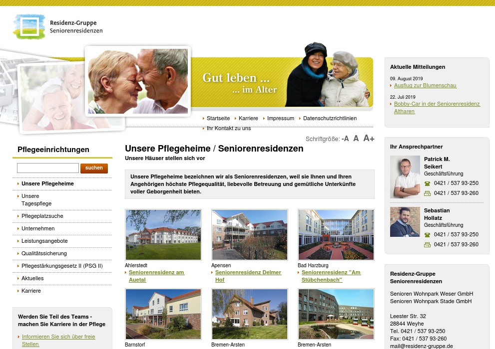 Senioren Wohnpark Weser GmbH Seniorenresidenz Friedrichsfehn