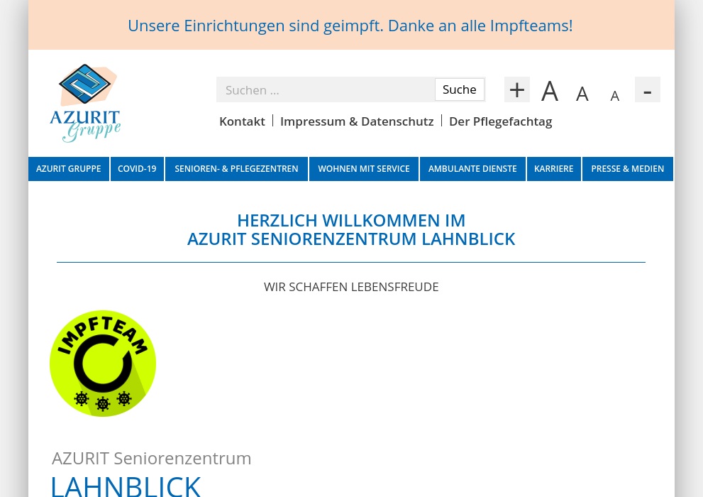 AZURIT Seniorenzentrum Lahnblick