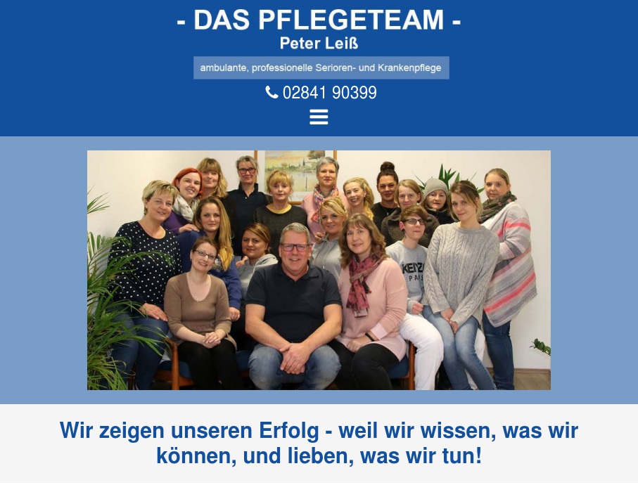 - DAS PFLEGETEAM - vor Ort