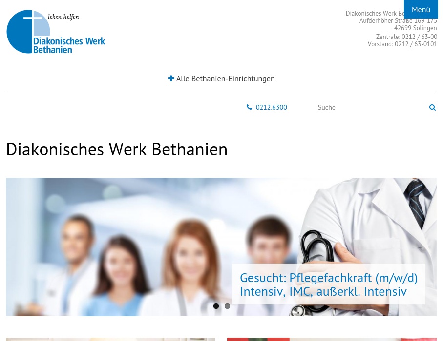 Diakon. Werk Bethanien e.V. Seniorenzentrum Solingen Haus Eiche